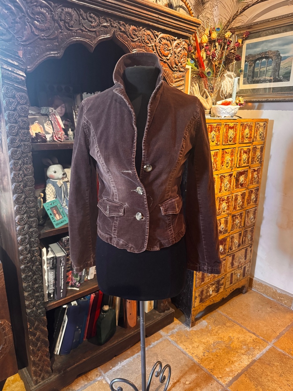 Vintage Forever 21 Chocolate Brown Corduroy Blazer Jacket